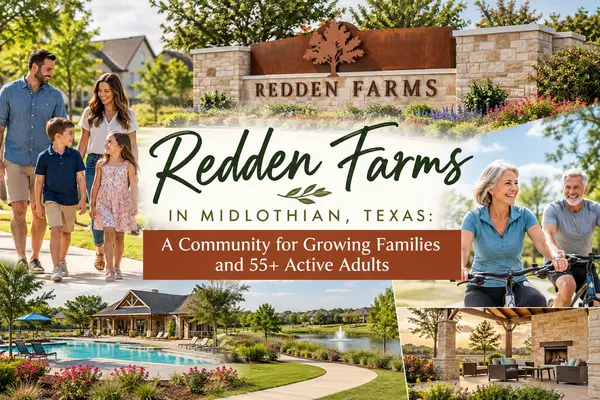 Redden Farms in Midlothian, Texas: A Community for Growing Families and 55+ Active Adults