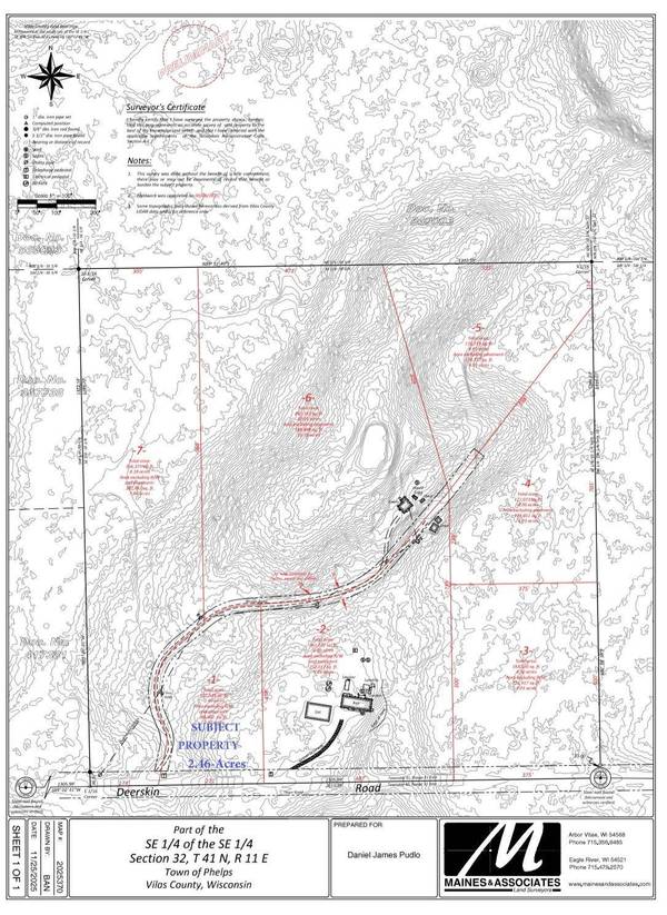 Lot 1 DEERSKIN RD, Phelps, WI 54521