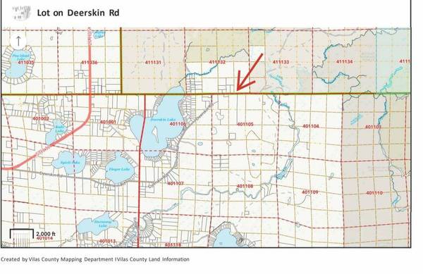 Lot 1 DEERSKIN RD, Phelps, WI 54521