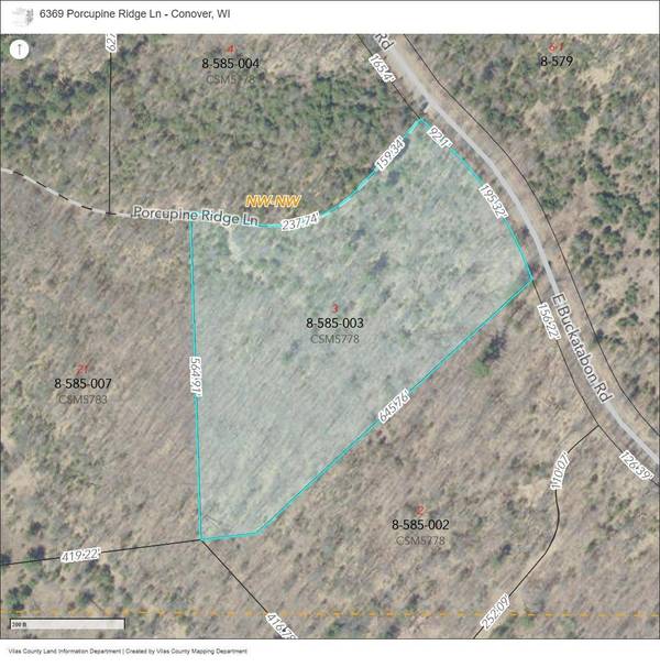 6369 PORCUPINE RIDGE LN, Conover, WI 54519