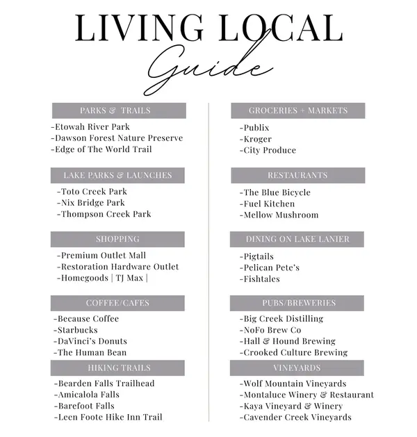 Local Guide of Restaurants and Vineyards near The Reserve Club