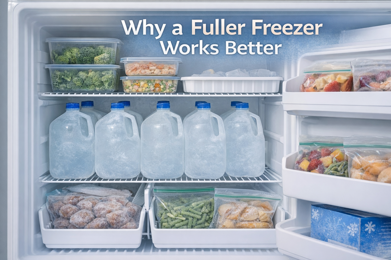 Empty Freerzer Why You Should Not Leave Too Much Empty Space in Your Freezer