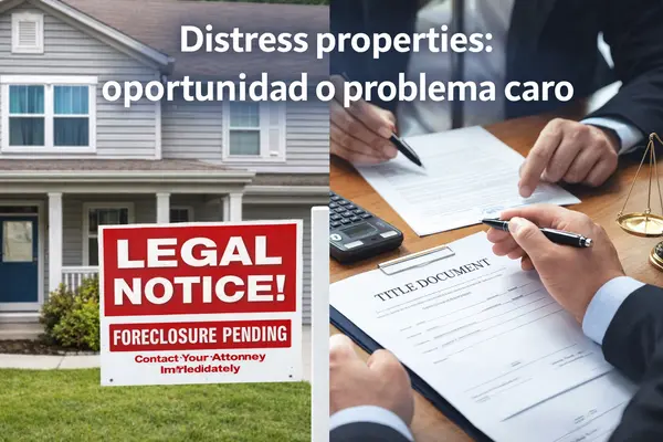 Propiedades con distress: oportunidades para inversionistas y opciones inteligentes para dueños bajo presión