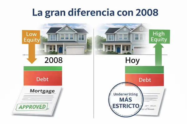 La diferencia clave con 2008: menos ejecuciones, underwriting mucho más estricto y niveles récord de equity,Ana Caballero Simon