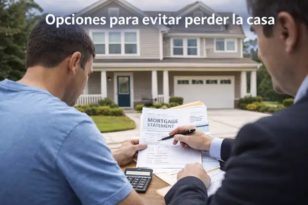 Opciones frecuentes para evitar perder la casa: modificación de hipoteca o venta antes de llegar demasiado lejos