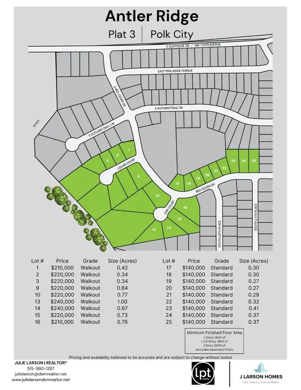 Lot 2 Cedar Court, Polk City, IA 50226