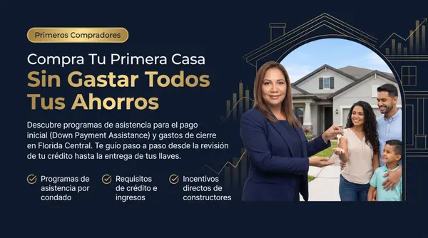 Down Payment Assistance pronto pagao inicial gastos de cierre Aisquel Alvarez Realtor Florida Orlando Kissimmee Lake Nona St Cloud