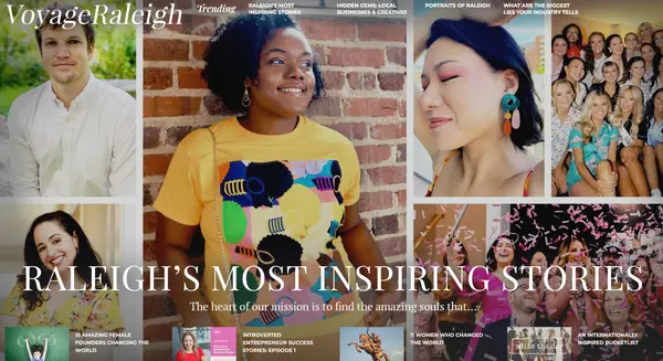 feature image of Highlighted in VoyageRaleigh Magazine