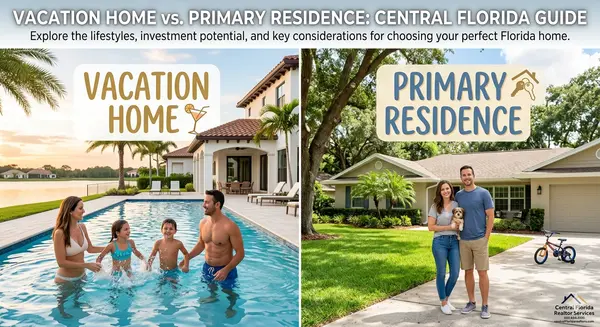 Vacation Home vs Primary Residence in Central Florida: Which One Is Right for You?