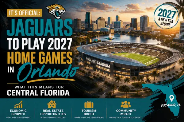 Jaguars Announce 2027 Home Games in Orlando — A Win for Central Florida