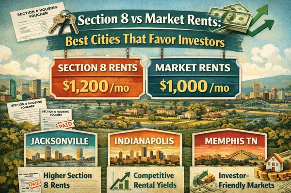 feature image of Section 8 vs Market Rents: Best Cities That Favor Investors