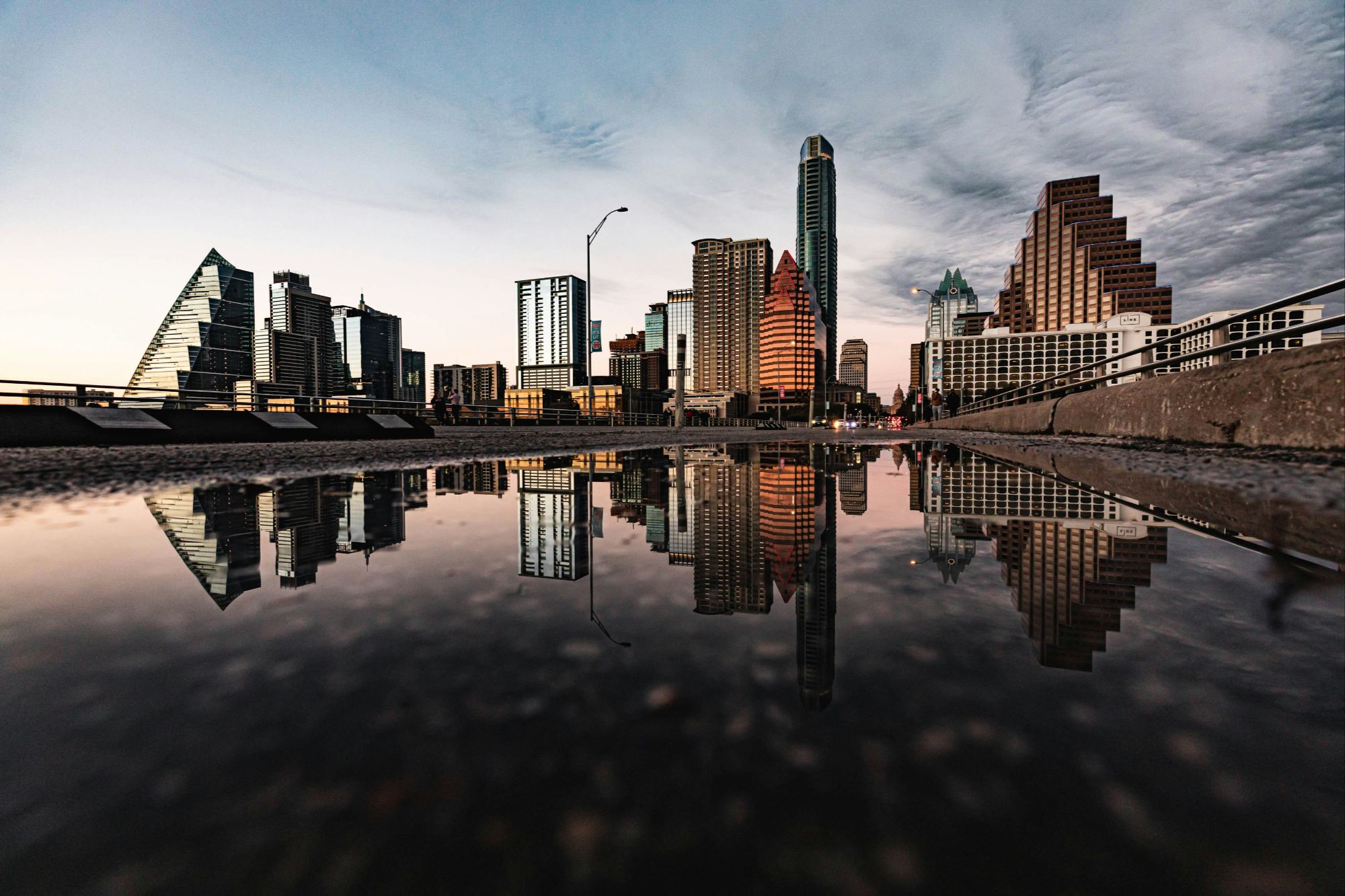 Austin skyline at sunset