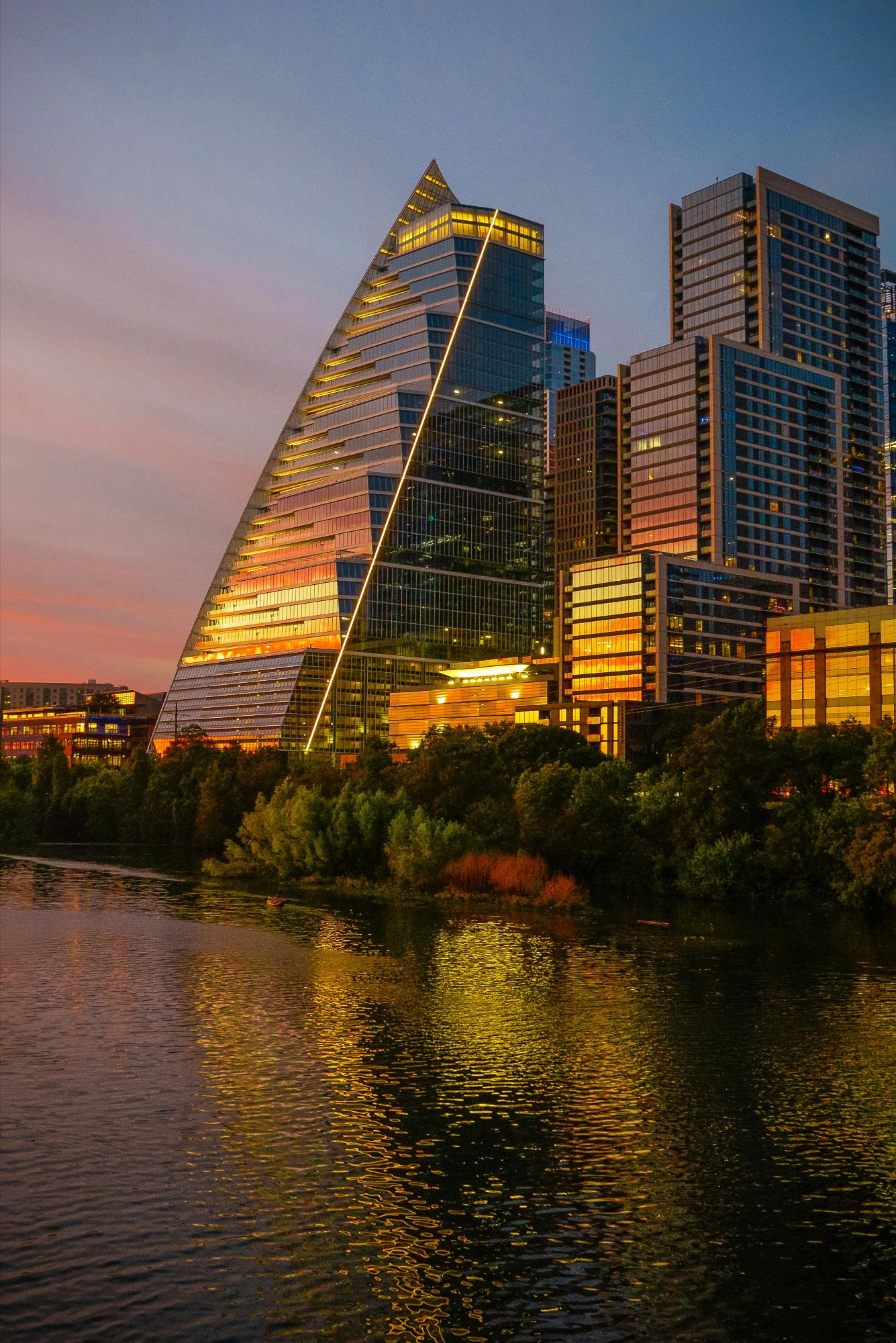 Austin skyline highlighting vibrant neighborhoods