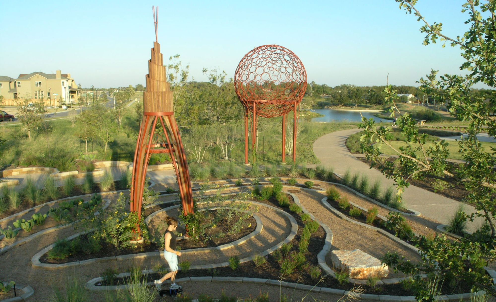 Green spaces and trails in Austin&rsquo;s Mueller neighborhood