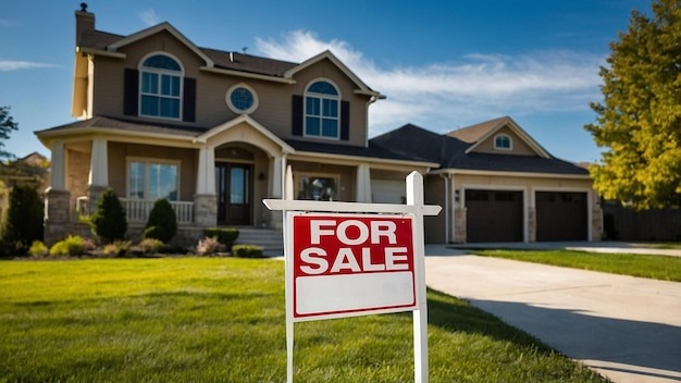 For Sale sign in front of a suburban home similar to Austin area neighborhoods