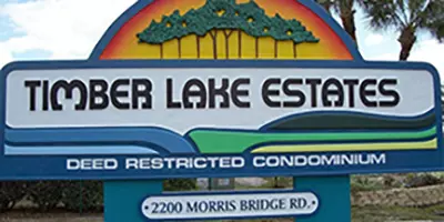 Timber Lakes Estates Sign