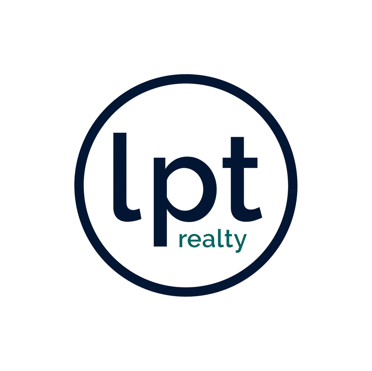 Custom LPT Logo Circle Transparent Blue Green