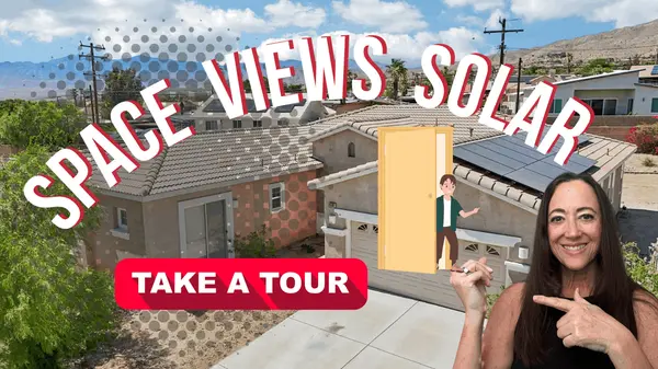 A Spacious Desert Hot Springs Home with Mountain Views, Solar, Bonus Space & Room to Breathe