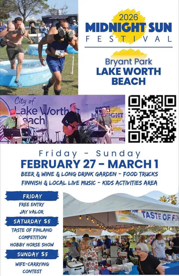  2026 Midnight Sun Festival in Lake Worth Beach: What to Expect at Bryant Park,Twins Selling The Palm Beaches