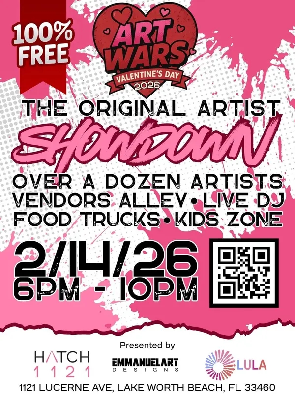 Art Wars: Valentine’s Day Showdown is Taking Over Lake Worth Beach (and it’s FREE!),Twins Selling The Palm Beaches