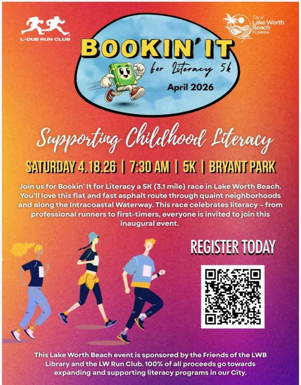 Bookin’ It for Literacy 5K in Lake Worth Beach 2026,Twins Selling The Palm Beaches