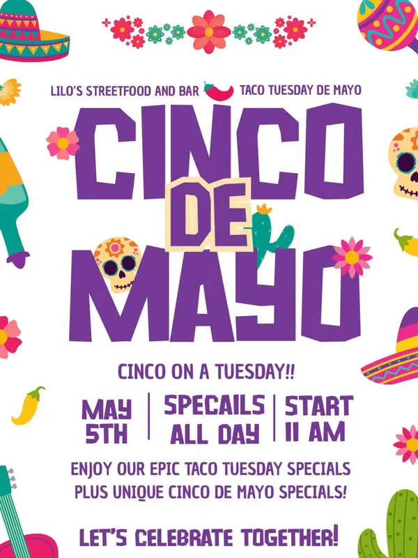 Cinco de Mayo 2026 in Lake Worth Beach: Taco Tuesday at Lilo's Streetfood and Bar ,Twins Selling The Palm Beaches