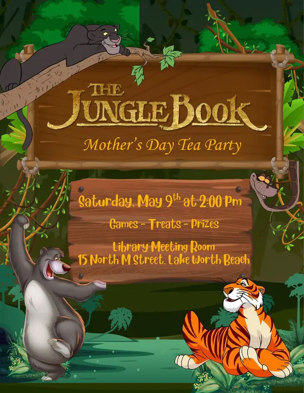 Jungle Book Mother’s Day Tea Party in Lake Worth Beach 