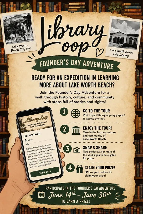 Explore Lake Worth Beach History with the Library Loop Founder's Day Adventure