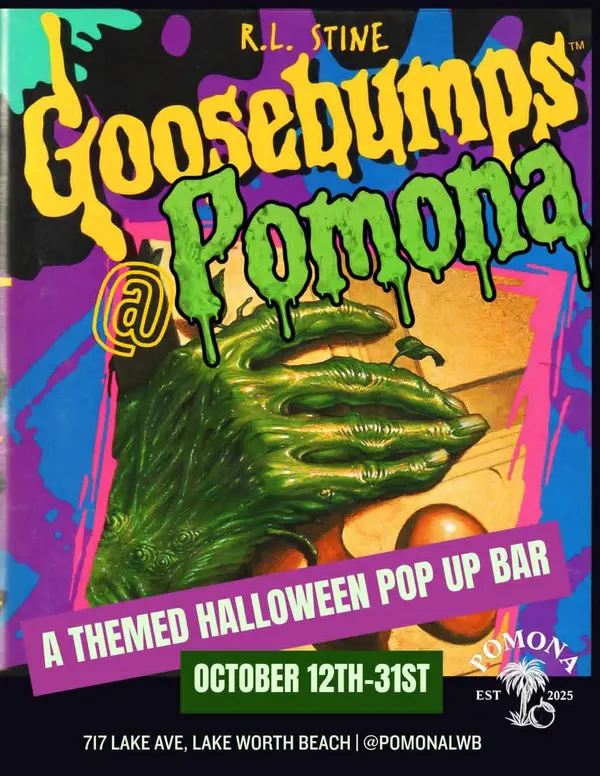 Goosebumps Halloween Pop-Up Bar Is Coming to Downtown Lake Worth Beach
