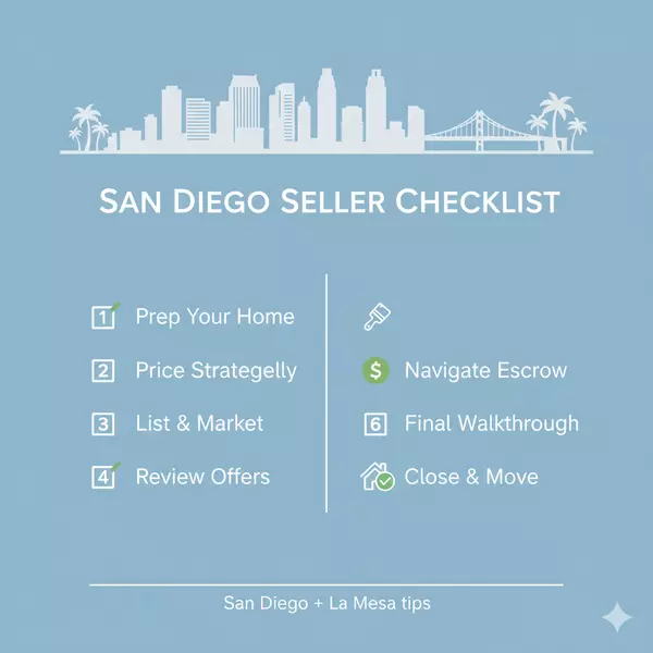How to Sell a House in San Diego: A Step-by-Step Seller Playbook (With La Mesa Tips)