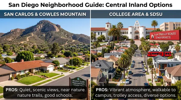 Best Neighborhoods to Live in San Diego: San Carlos vs. College Area