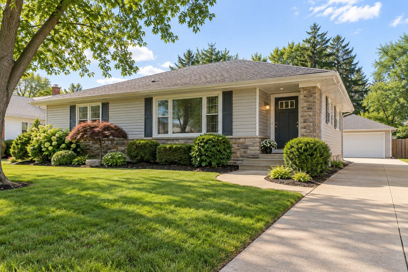 Ranch home exterior