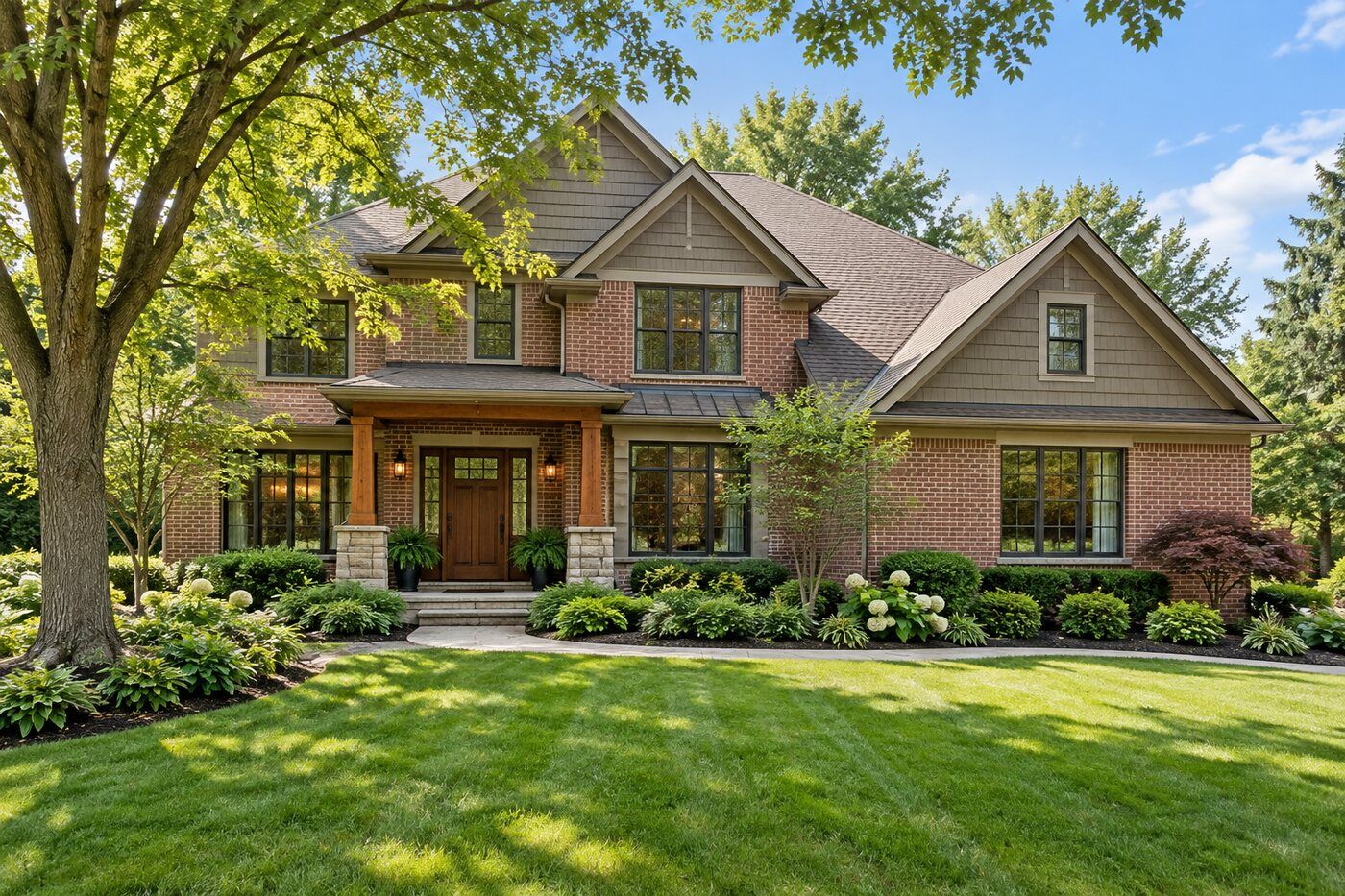 Suburban home exterior