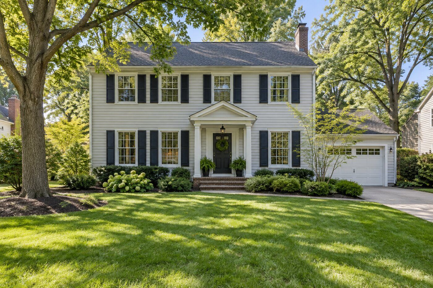 Colonial home exterior