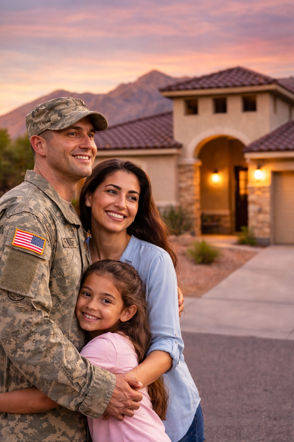 Military family buying a home in El Paso TX using VA loan near Fort Bliss