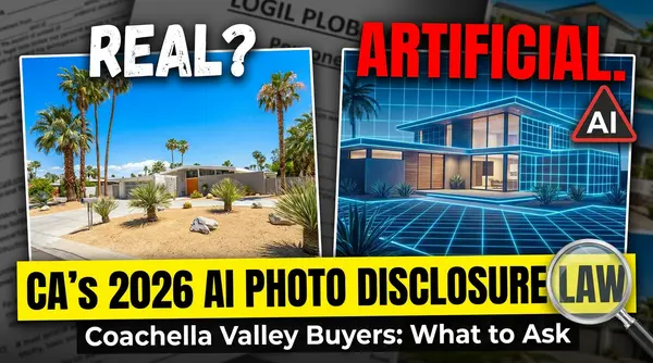 Are Listing Photos Real? California's 2026 AI Photo Disclosure Law and What Coachella Valley Buyers Should Ask