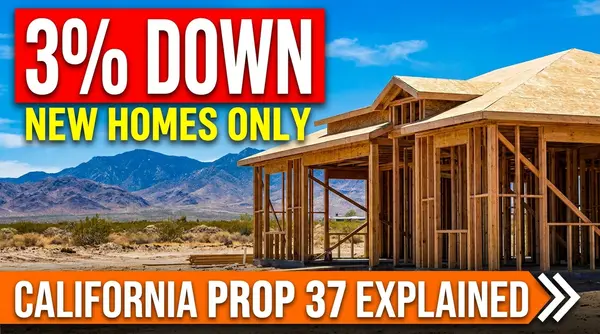 feature image of California Prop 37 Explained for Coachella Valley Buyers: 3% Down, But Only on a New Home (2026)