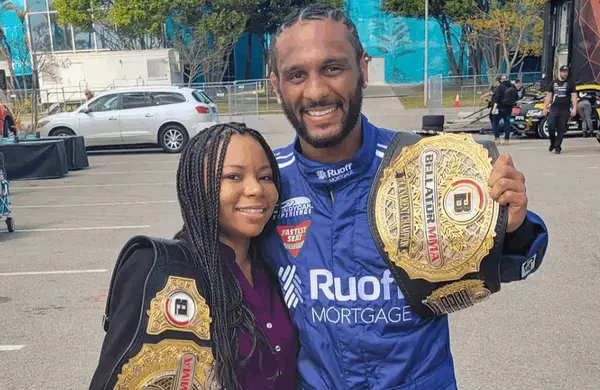 BRIANNE & BELLATOR MMA FEATHERWEIGHT CHAMPION A.J. MCKEE