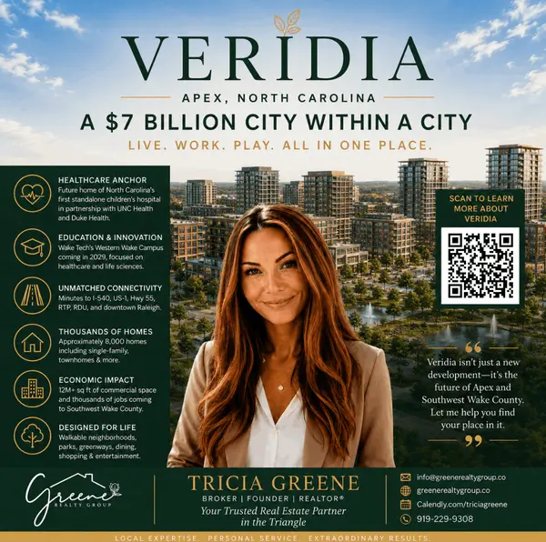 Veridia Apex: Why This $7 Billion Development Could Change the Future of Real Estate in the Triangle,Tricia Greene