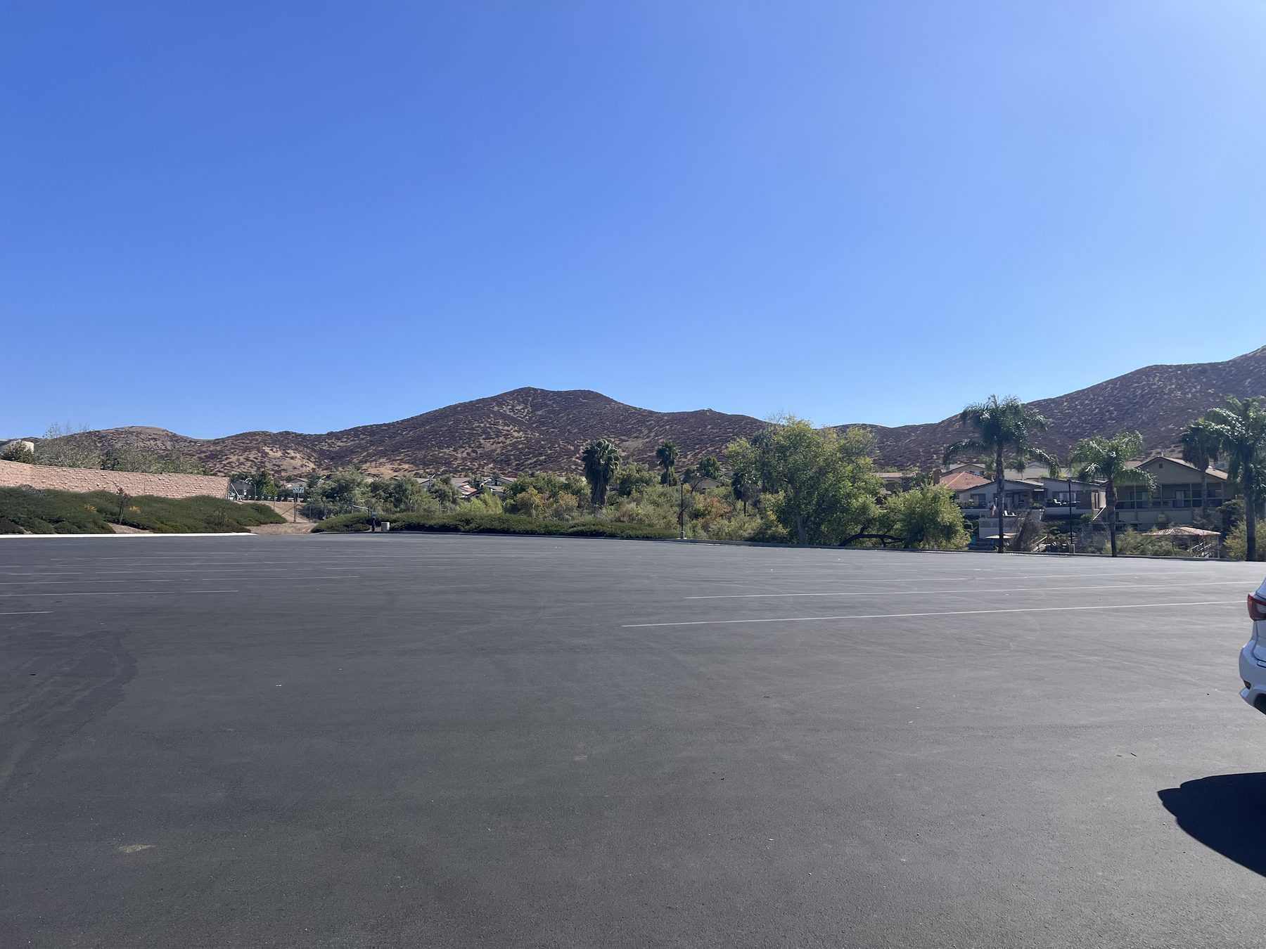 The boat trailer parking lot at East Port in Canyon Lake.