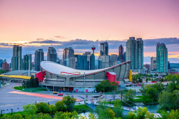 VistaCreate-359777126-stock-photo-calgary-city-skyline-night-alberta-canada