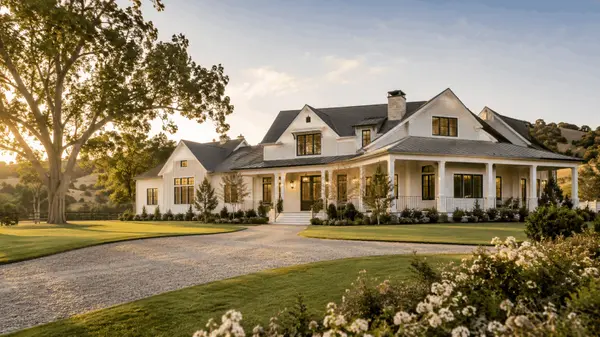 house with flowers