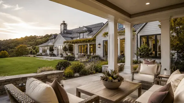 house with patio
