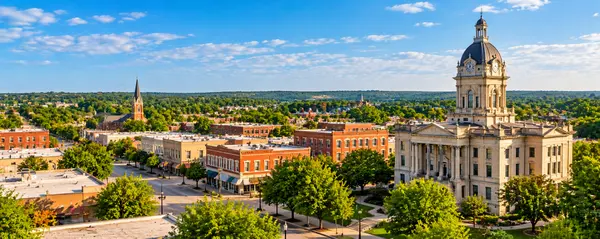 Historic Downtown with Courthouse Clock Tower