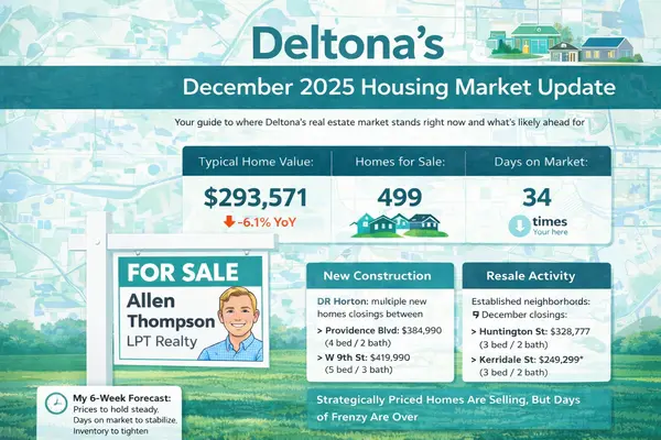 December 2025 Residential Market Update and 6-Week Forecast for Deltona
