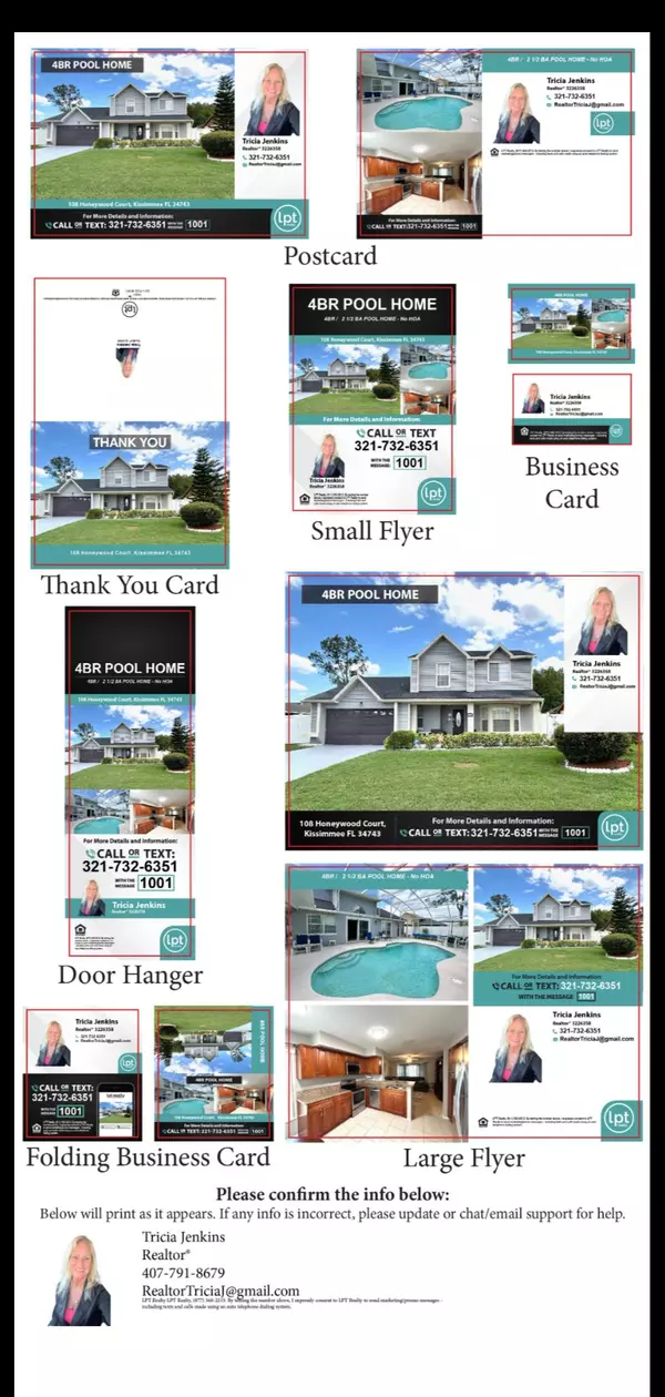 Print Marketing Material - new listing