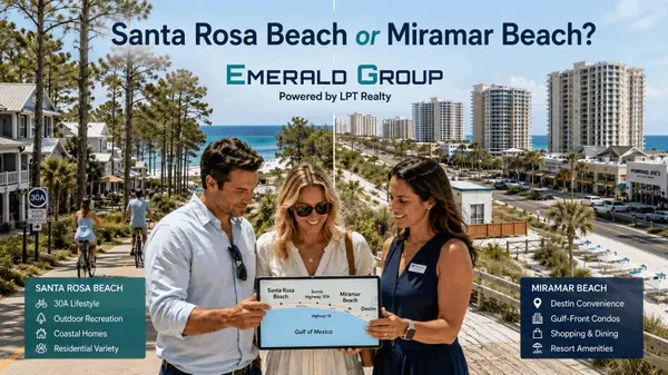 Santa Rosa Beach vs. Miramar Beach for Homebuyers