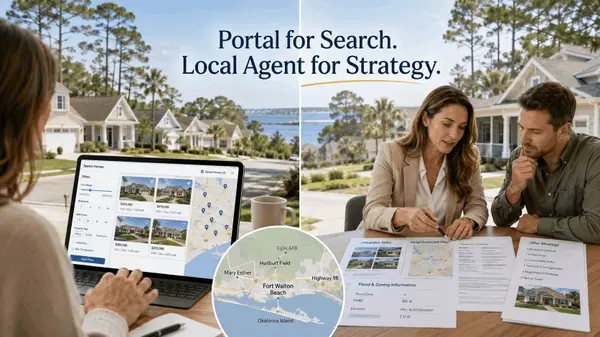 feature image of Local Fort Walton Beach Realtor vs. Online Real Estate Portal
