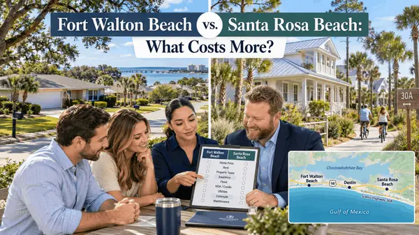 feature image of Fort Walton Beach vs. Santa Rosa Beach Cost of Living