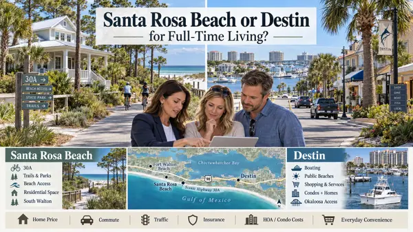 Santa Rosa Beach vs. Destin for Full-Time Living